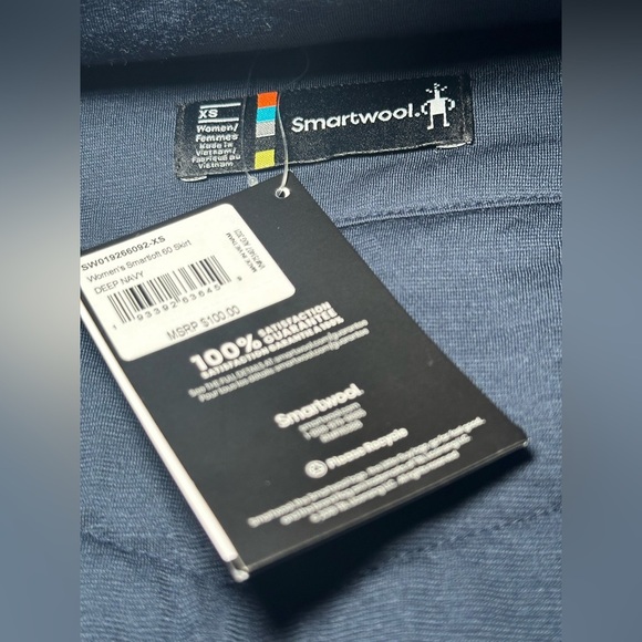 Smartwool Women’s Smartloft 60 Deep Navy Mini Skirt Size XS - Picture 11 of 13